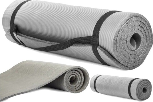 Extralink Treningsmatte Fitness Yoga Aerobic Grå 180X60cm