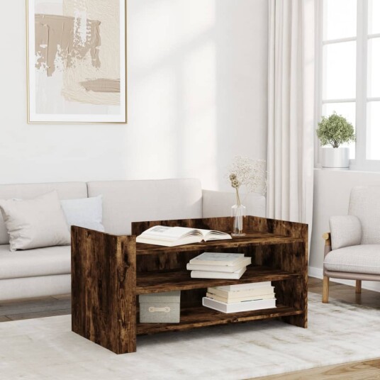  Salongbord røkt eik 100x50x50 cm konstruert tre 848350