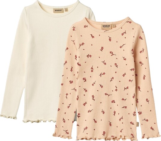 Wheat 2 Rib T-Shirts L/S Ida Pink 104