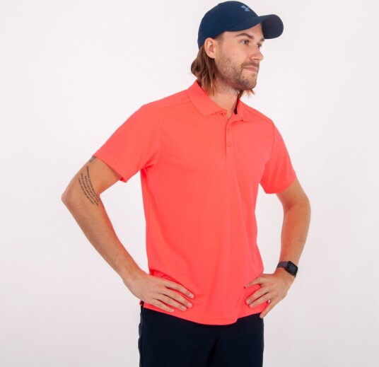 Cutter & Buck Kelowna Rosa Golf pologenser herre Rosa (Neon C 260) XX Large