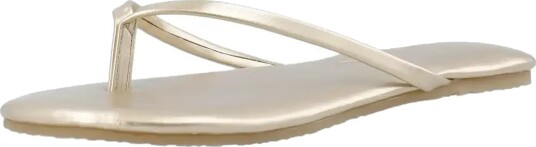 Bianco Biamexico Flip Flop Faux Leather Gold 37