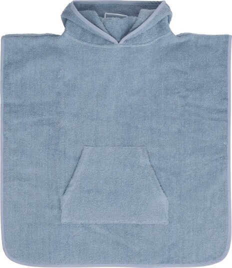 Pippi Hooded Bath Poncho DUSTY BLUE 110\116