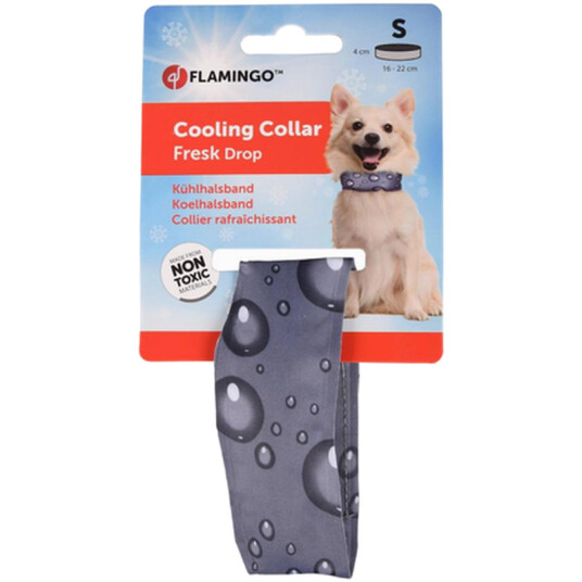 Cooling Collar Fresk Drop Grey S 16-22Cm