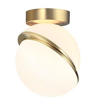 Lee Broom Mini Crescent Taklampe Opal/ Messing