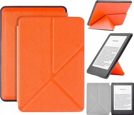 Origami-Deksel For Kindle 10 6-Leser (Oransje)