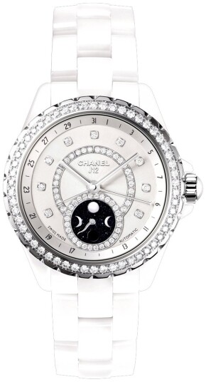 Chanel Dameklokke H3405 J12 Hvit/Keramik Ø38 mm