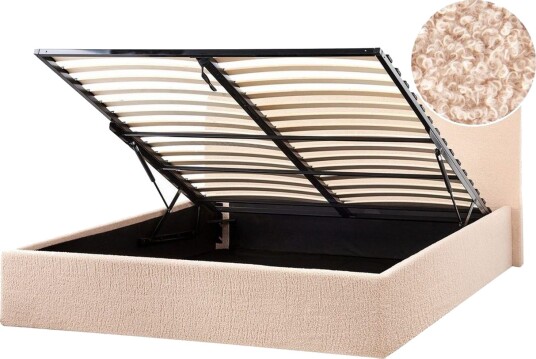 Seng med oppbevaring Orbey Beige 140x200 cm