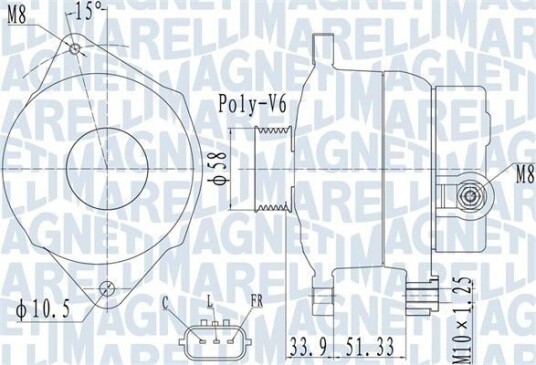 Dynamo MAGNETI MARELLI 063732138010