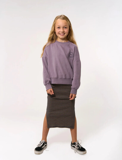 The New Tnprecious Os Sweatshirt Purple 98/104