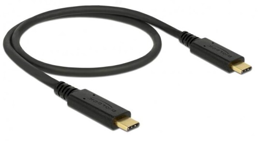 Delock USB type C-kabel 24 pin USB-C til 24 pin USB-C 50 cm