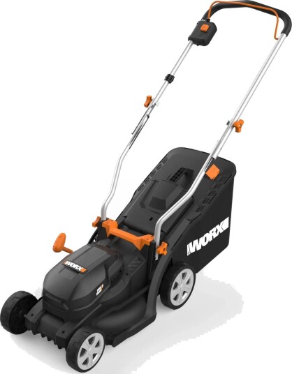 Worx WG733E Batteridrevet Gressklipper   20V 33cm klippebredde Intellicut teknologi Cut to Edge