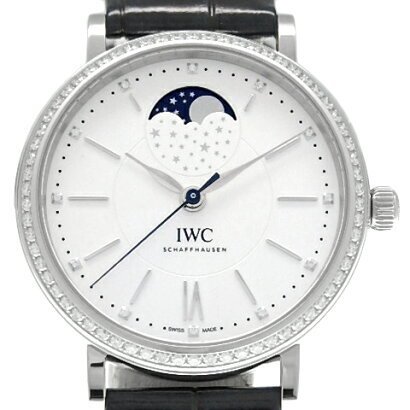 IWC Dameklokke IW459008 Portofino Sølvfarget/Lær Ø37 mm