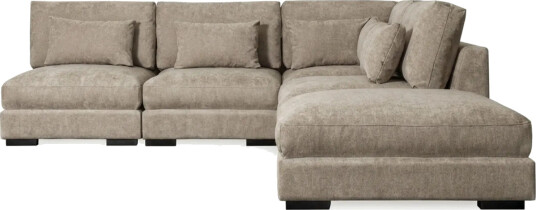 Dubai sjeselongsofa venstre ekstra dyp i Chenille Brun Dubai sjeselongsofa venstre ekstra dyp i Chenille Brun