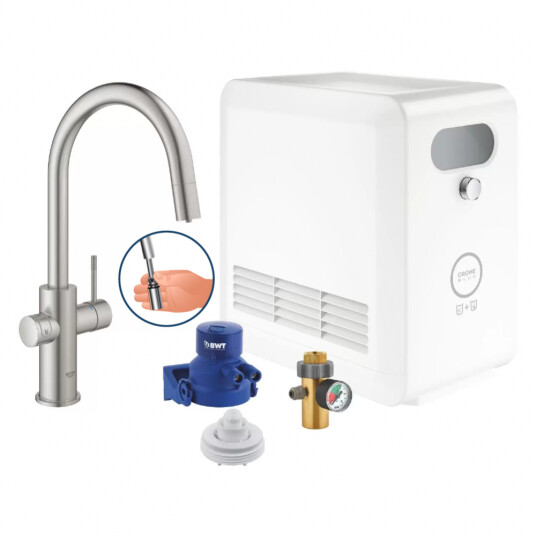 GROHE Blue Professional - C-tut - Uttrekkbar - Supersteel