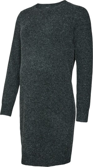 Vero Moda Maternity Vmmdoffy Ls O Neck Dress Ga   Black   XXL