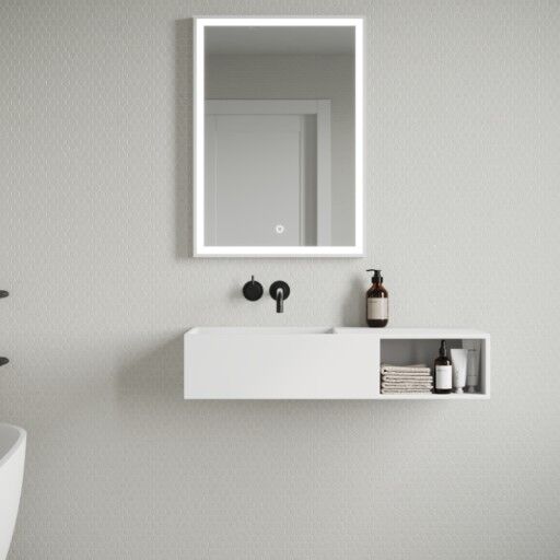 Copenhagen Bath Søndersø servant 800x400 mm, Hvit Matt Copenhagen Bath Søndersø servant 800x400 mm, Hvit Matt