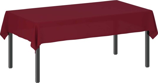 vidaXL Bordduk Rektangulær Vinrød 110 x 180 cm Polyester