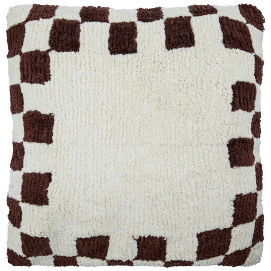 House Doctor Chess Putetrekk 50x50 cm Brun/Off white House Doctor Chess Putetrekk 50x50 cm Brun/Off white