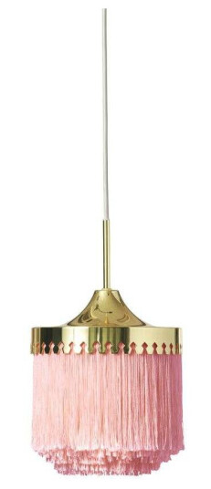 Warm Nordic Fringe Taklampe Ø20 Pale Rosa