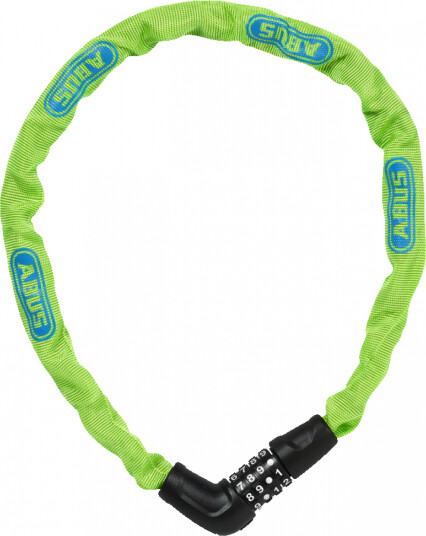 Sykkellås ABUS Steel-O-Chain 5805C/75 Lime