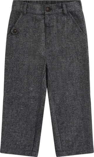Hust And Claire Hust & Claire Tage Herringbone penbukse til barn grey blend 128