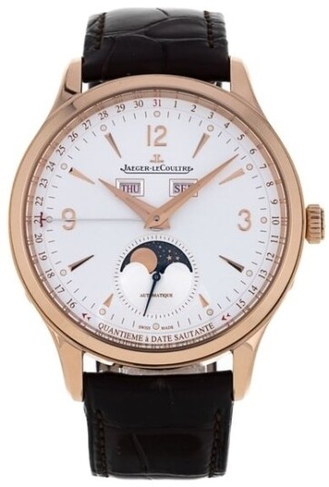 Jaeger LeCoultre Herreklokke 4142520 Master Control Sølvfarget/Lær Jaeger LeCoultre Herreklokke 4142520 Master Control Sølvfarget/Lær