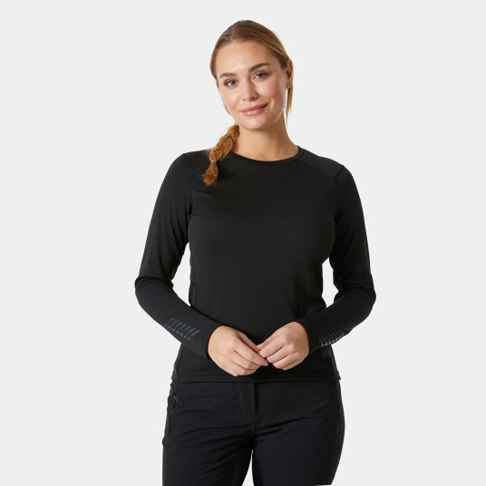 Helly Hansen Dame Lifa Active Crew Lett Basislag Svart XL