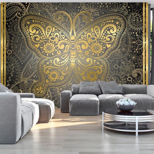 Fototapet Golden Butterfly 300x210 - Artgeist sp. z o. o.