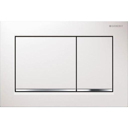 Geberit Omega 20 Square Hvit/krom