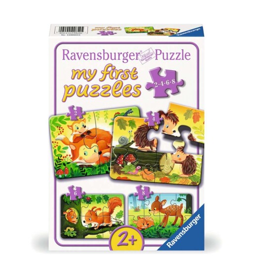 Ravensburger Puzzle Forest Animal Fun 2/4/6/8p Ravensburger Puzzle Forest Animal Fun 2/4/6/8p