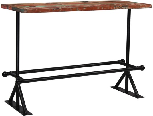 Barbord gjenvunnet heltre 150x70x107 cm flerfarget 8718475580003