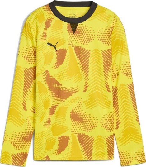 PUMA Keeperdrakt Teamtarget Fluro Yellow/PUMA Svart Barn L/S 164 cm