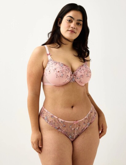 Lindex Ella M – Brazilian Briefs With Regular Waist   Pink   S