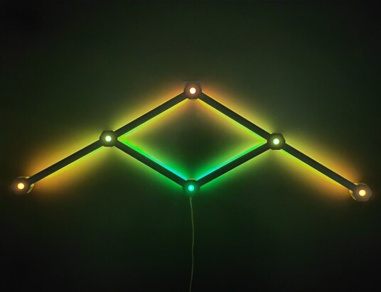 Ledlife 6 stk. Hexa Light RGBIC komplett sett Veggmontert Bluetooth app USB
