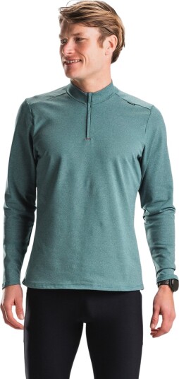 FUSION C3 Zip Neck Løpetrøye Herre Grønn S FUSION C3 Zip Neck Løpetrøye Herre Grønn S