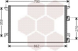 VAN WEZEL 47005060 Kondensator, klimaanlegg