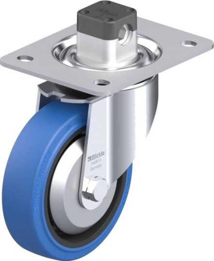 Blickle Styrehjul Med Brems 851174 Lk-Poev 125Kad-3-Cs11-Sb-Fa, Hjuldiameter 125 Mm, 250 Kg (1 Stk)