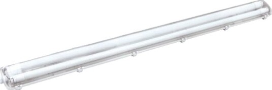 Volteno Vanntett Armatur Med Led Lysrør 2X18w 120 Cm 4000K 3200 Lm Grå Ip65 Abs+Ps 127X11,3X5 Cm Vo2778