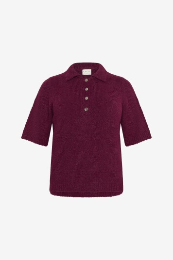KAFFE Curve Pullover kcEmilia Rød