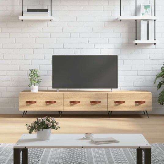 vidaXL TV-benk sonoma eik 150x36x30 cm konstruert tre 8720845944964