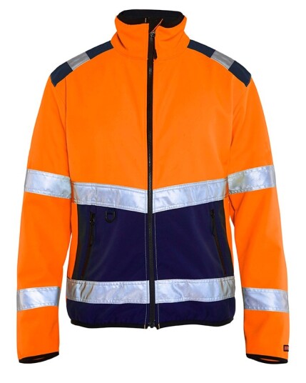 Blåkläder Softshelljakke varsel Orange/Marineblå S