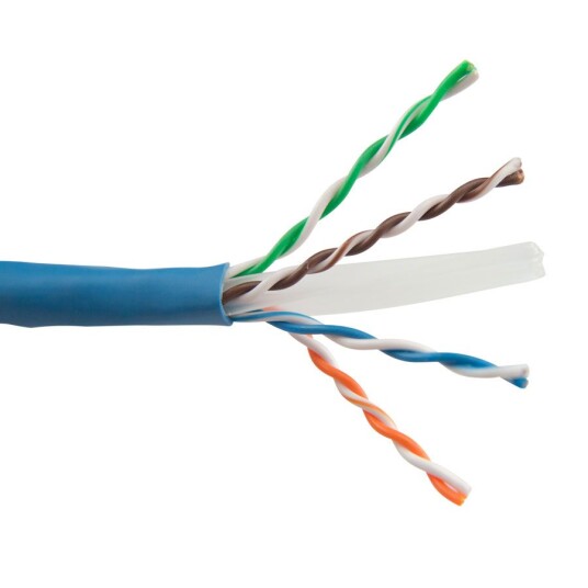 SCP HNCPROPLUS-BL-D - CAT6 UTP 23AWG Solid BC HDbaseT enhanced 550 MHz Blue 305m Box
