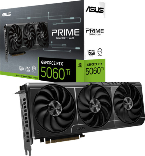 ASUS GeForce RTX 5060 Ti Prime - 16GB GDDR7 RAM - Grafikkort ASUS GeForce RTX 5060 Ti Prime - 16GB GDDR7 RAM - Grafikkort