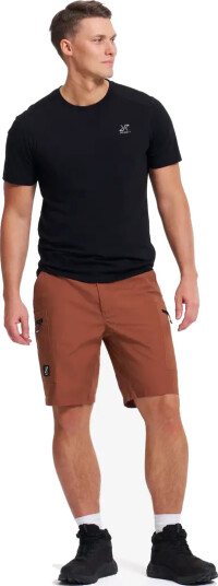 Revolutionrace Herre Overdeler T skjorter Easy Graphic Logo T shirt Slim Fit Herre Deep Navy XL