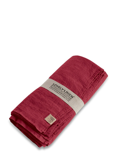 Lovely Linen Lovely Tablecloth - Red - 145X250CM