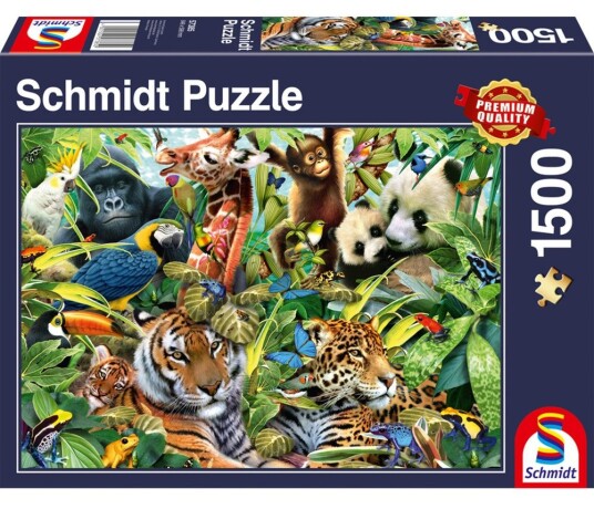 Schmidt Puslespill 57385 Jungelpuslespill 1500 brikker Schmidt Puslespill 57385 Jungelpuslespill 1500 brikker