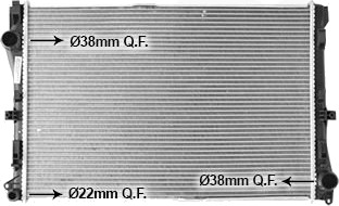 VAN WEZEL 30012722 Radiator motorkjøling