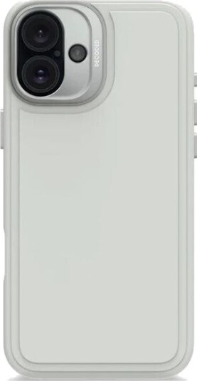 Decoded AntiMicrobial Silicone StacksBackcover for iPhone 16 Plus Stone Grey