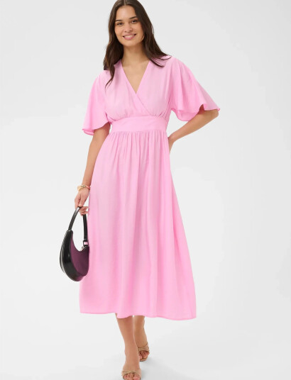 Kaffe Kasirena Long Dress Pink 46 Kaffe Kasirena Long Dress Pink 46