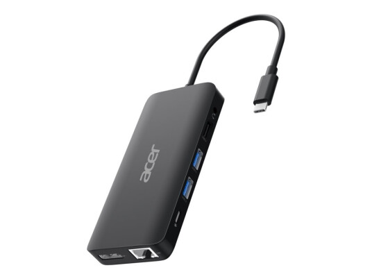 Acer HP.DSCAB.017 12 i 1 dokkingstasjon 2x HDMI DisplayPort 1GbE Svart Acer HP.DSCAB.017 12 i 1 dokkingstasjon 2x HDMI DisplayPort 1GbE Svart